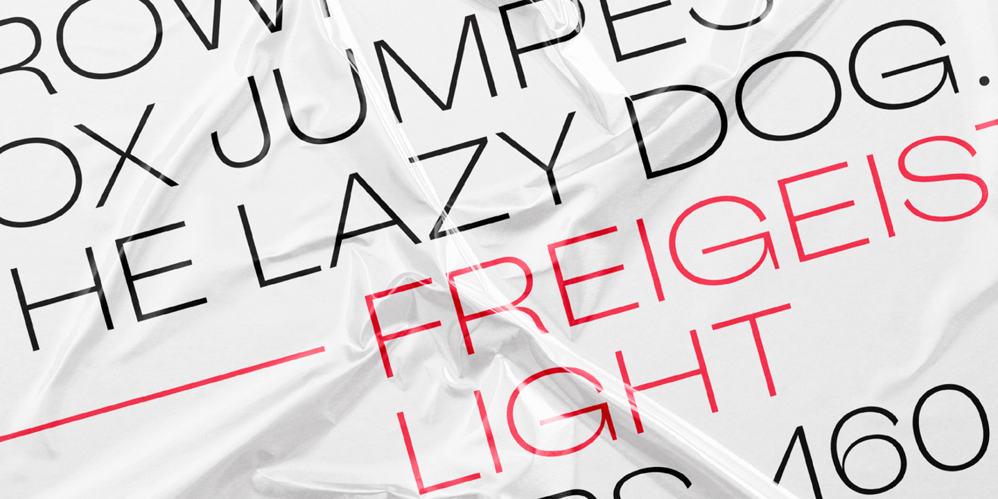 Пример шрифта Freigeist Light